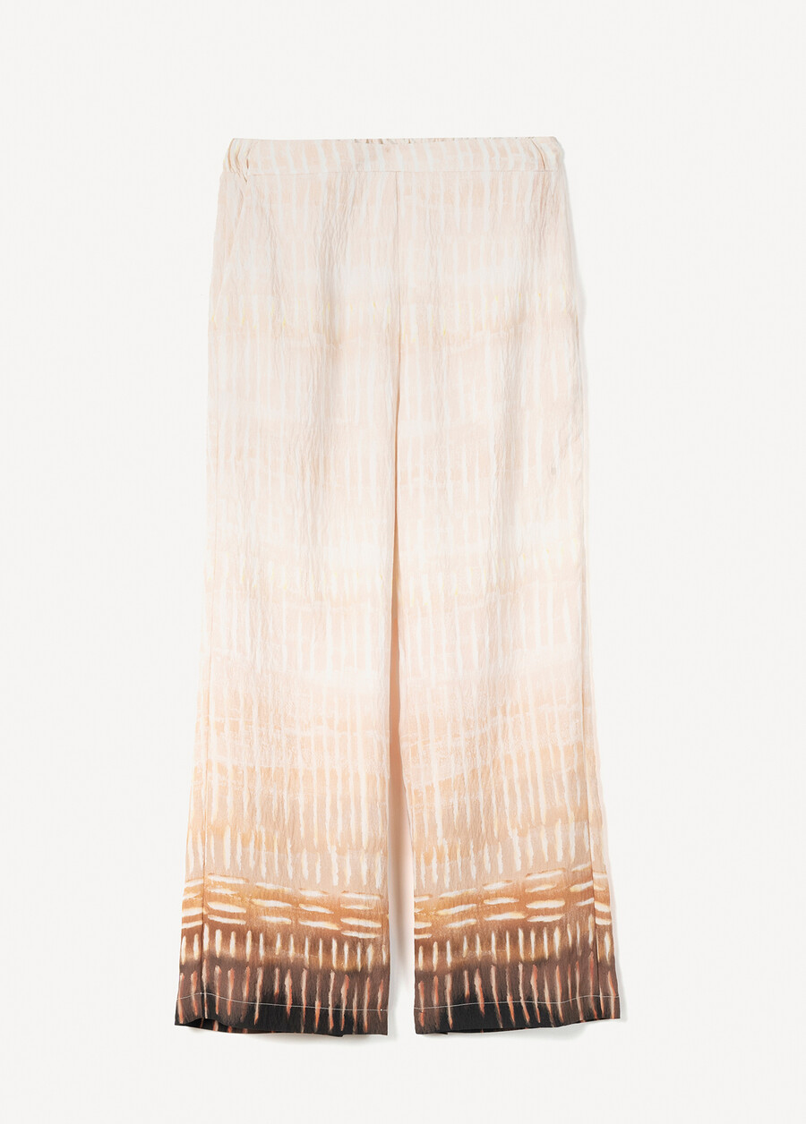 Pantaloni Peter In Viscosa Fantasia BEIGE LIGHT BEIGE Donna , immagine n. 5