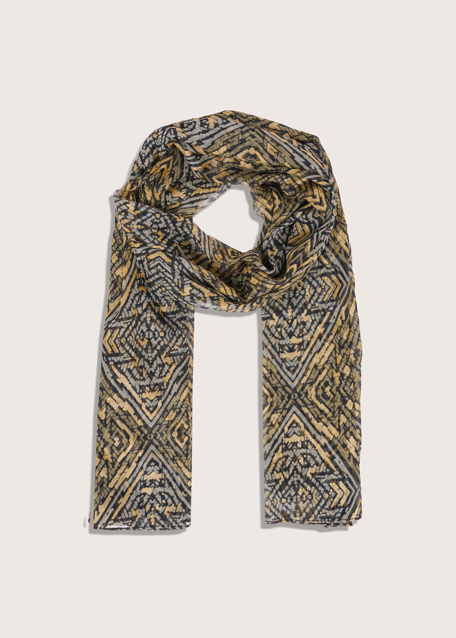Sary scarf with ethnic pattern  Woman , image number 1