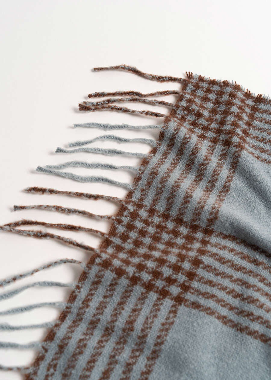 Sheeva patterned scarf with fringes CELESTE FIORDALISO Woman , image number 3