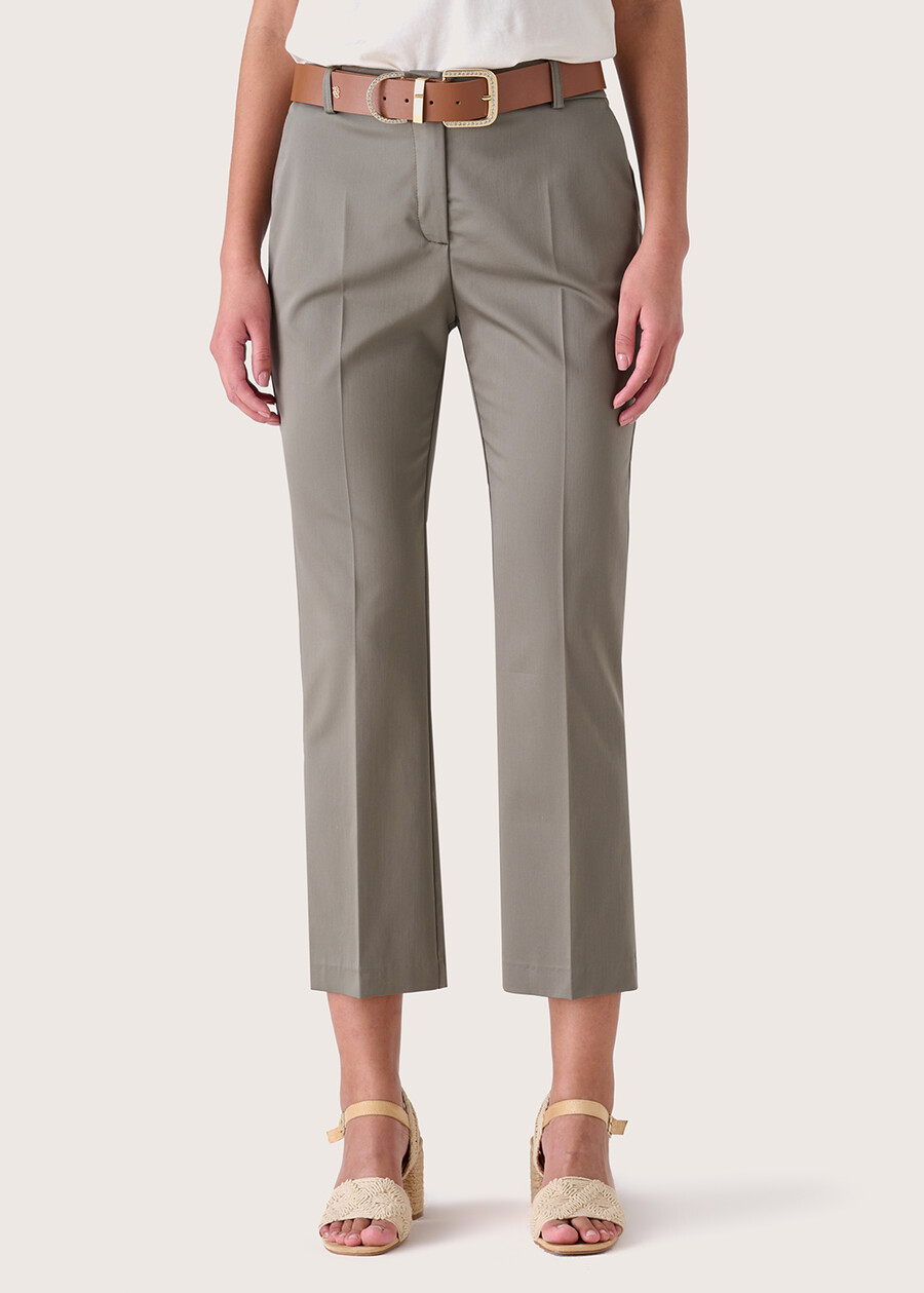 Pantalone Cindy in cotone VERDE TIMOBLU MARINA Donna , immagine n. 2