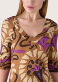 Asia 100% viscose t-shirt MARRONE CACAO Woman image number 2