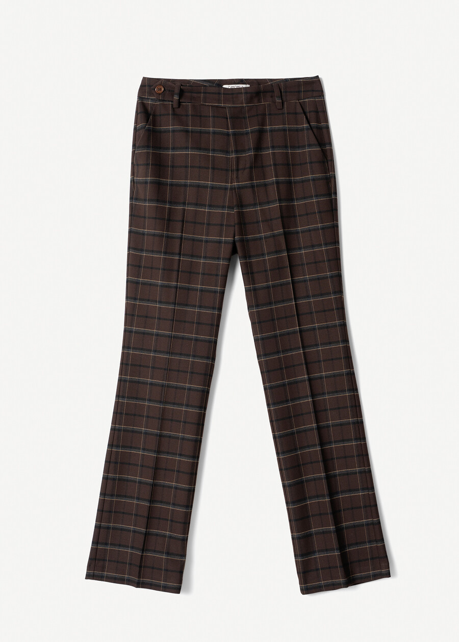 Pantalone Porter check MARRONE TERRA Donna , immagine n. 5