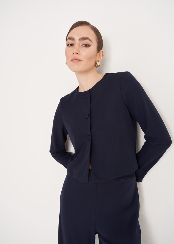 Coprispalle Calvin In Jersey BLUE OLTREMARE  Donna null