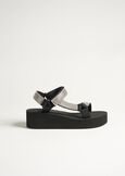 Sandalo Susette con zeppa NERO BLACK Donna immagine n. 3