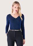 Maglia Siad con lurex BLUE OLTREMARE  Donna immagine n. 1