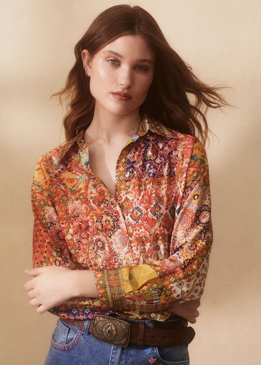 Camicia Crissy con ricamo ROSSO Donna , immagine n. 1