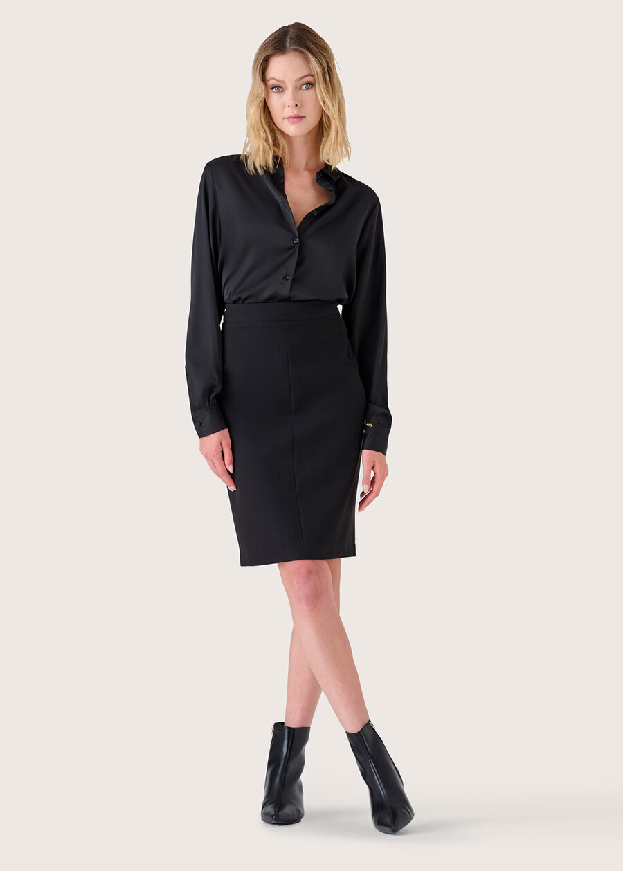 Gonna Gladys in tessuto tecnico NERO BLACKBEIGE GESSOBLU Donna , immagine n. 3