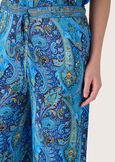 Plinia patterned trousers BLU FRENCH Woman image number 4