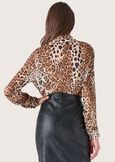 Camicia Alessia stampa leopardier MARRONE CASTAGNA Donna immagine n. 3