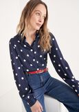 Camicia Alessia-T Pois Satinata BLU NAVY Donna immagine n. 1
