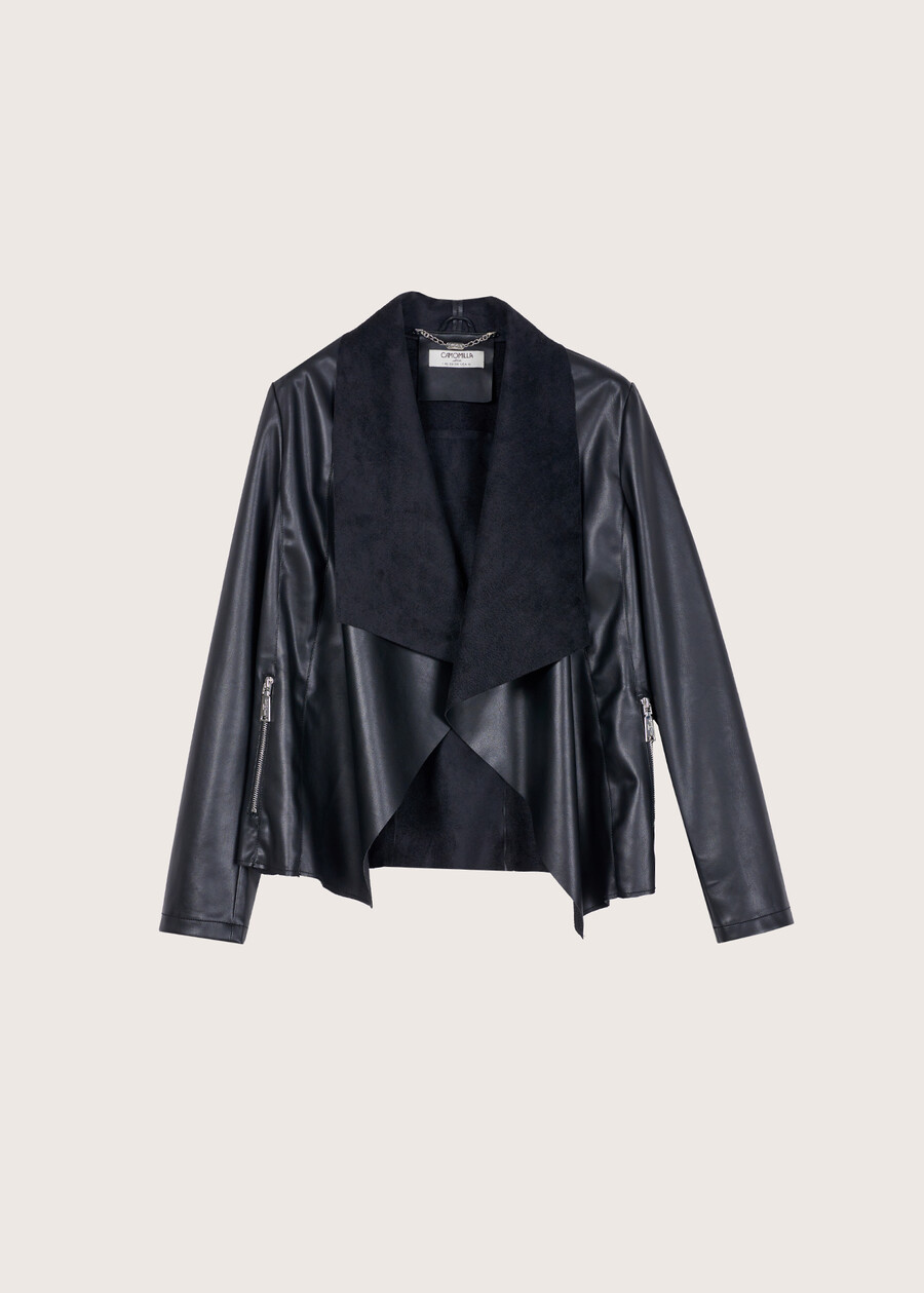 Coprispalle Croazia in ecopelle NERO BLACK Donna , immagine n. 5