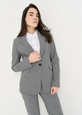 Giselle-Q micro check jacket NERO BLACK Woman image number 1