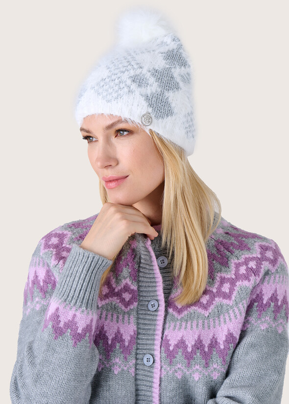 Cappello Cenna con lurex BIANCO WHITENERO BLACK Donna null