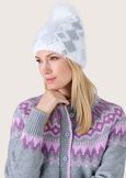 Cenna cap with lurex BIANCO WHITENERO BLACK Woman image number 1