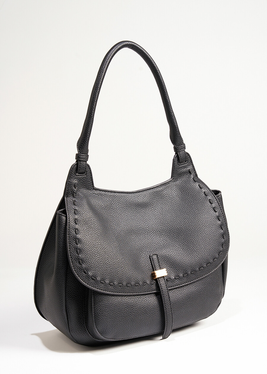 Beckley faux deer-print hobo bag NERO BLACK Woman , image number 2