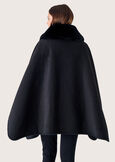 Mantella Mirta con collo in ecopelo NERO BLACKBEIGE GESSOBLUE COLONIAL Donna immagine n. 4