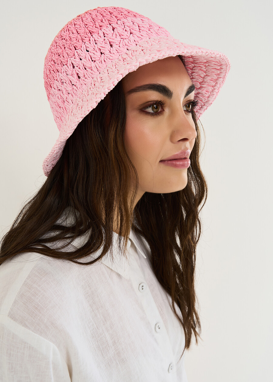 Cappello Cleope a riga multicolor ROSAROSA Donna , immagine n. 1