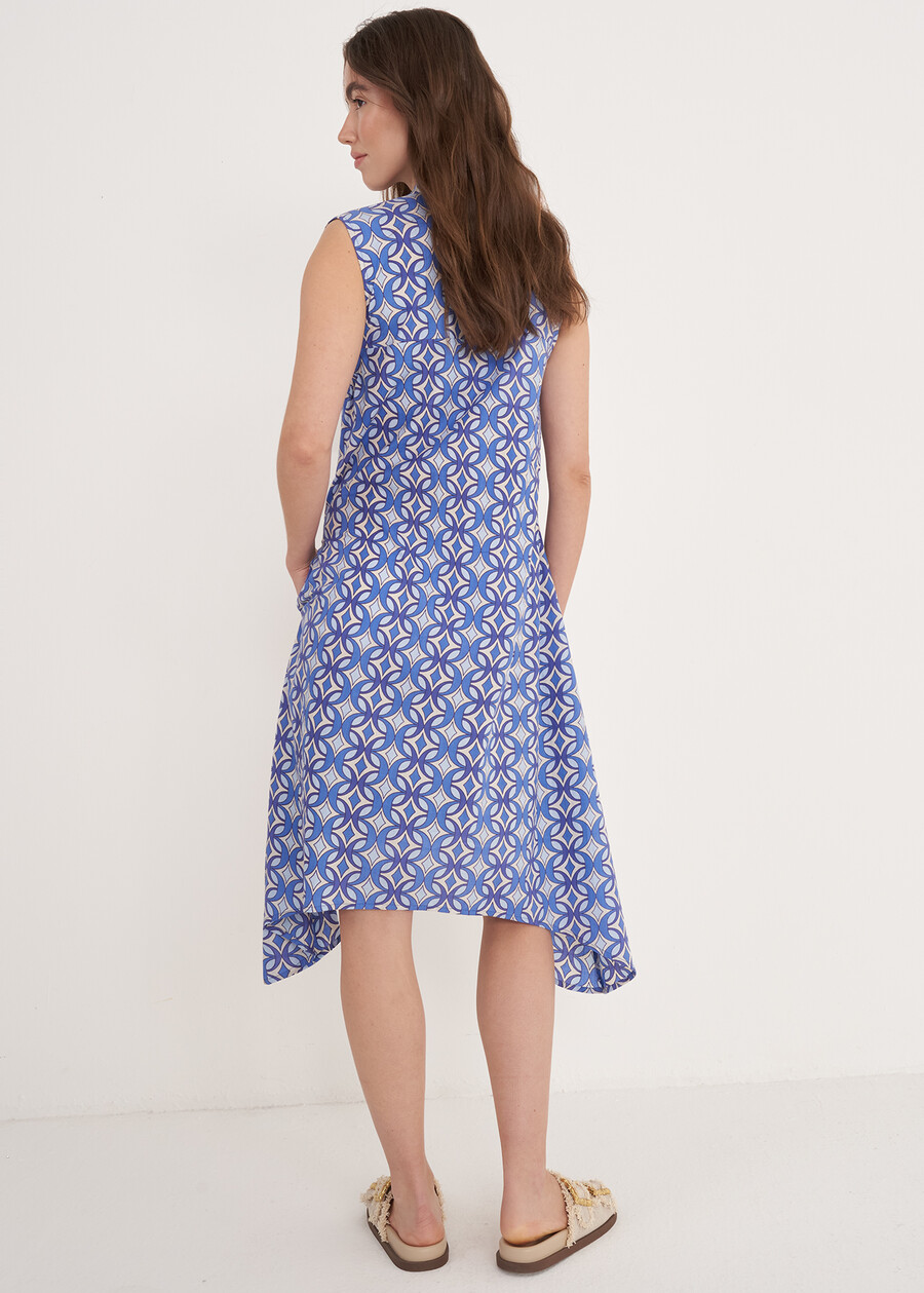 Abito Archer In Cotone Fantasia BLU AVION Donna , immagine n. 3