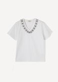 Sunrise T-Shirt with Crystals BLUBIANCO WHITE Woman image number 5
