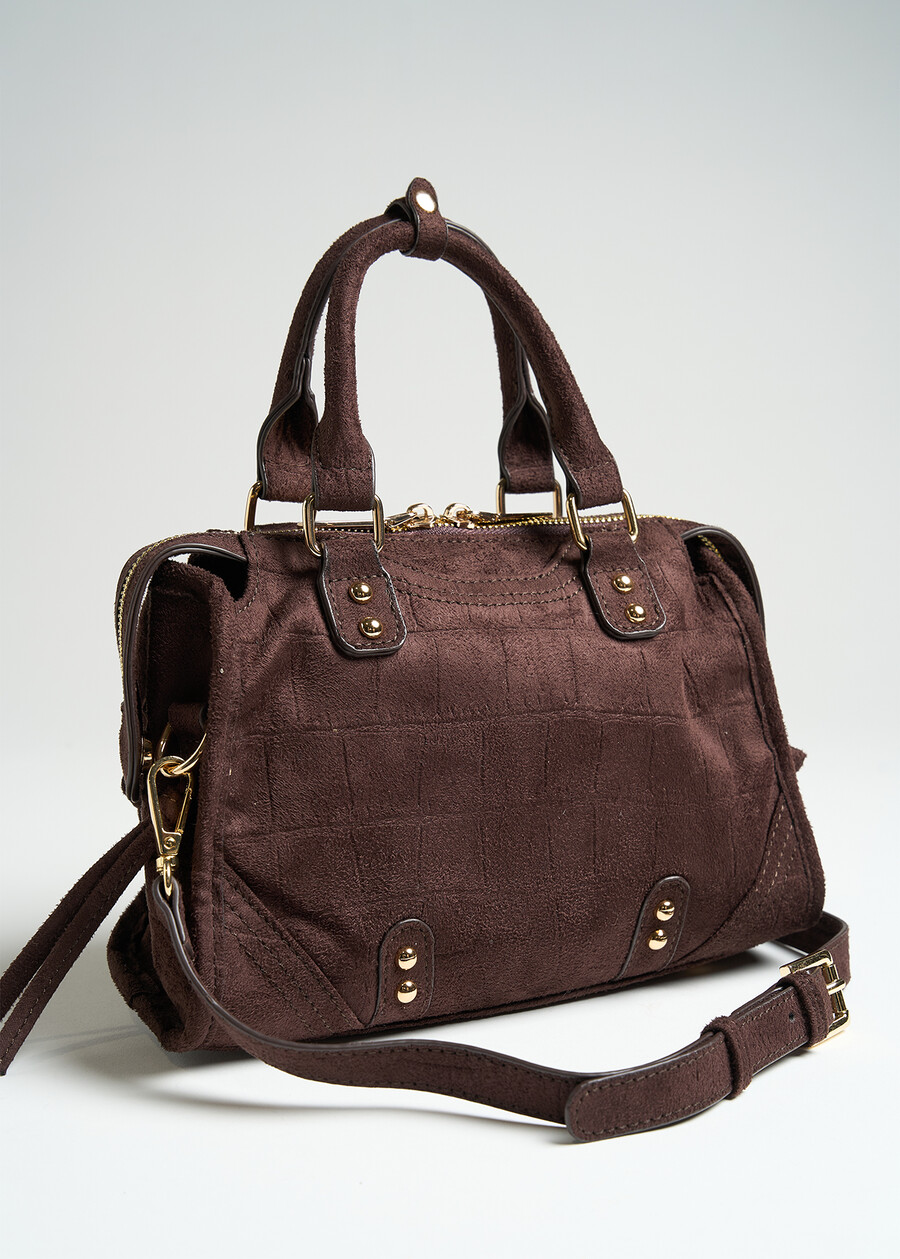 Baku  embossed croc handbag MARRONE Woman , image number 2