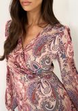 Abito Agos fantasia macro cachemire ROSSO BORDEAUX Donna immagine n. 3