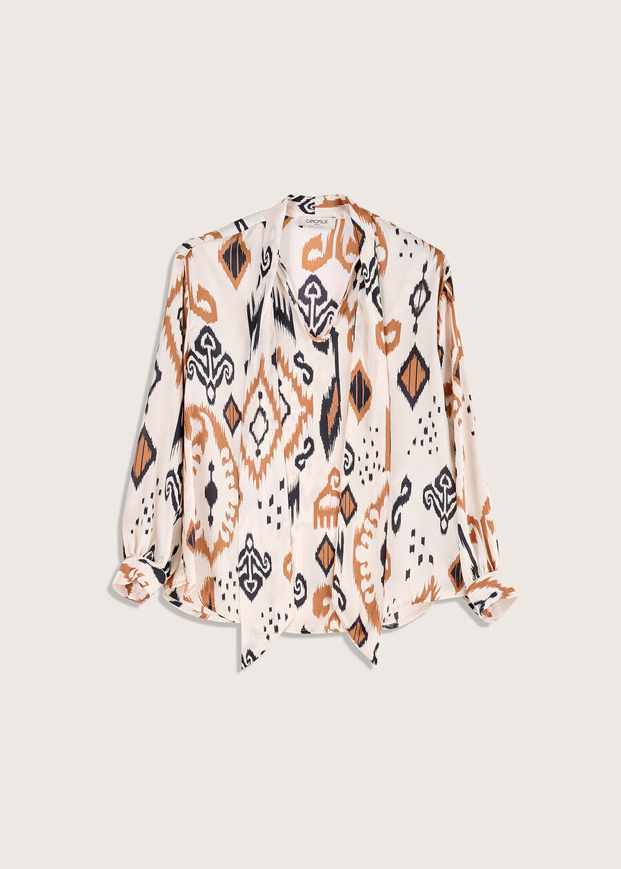 Giasmine satin blouse BEIGE LANA Woman , image number 4