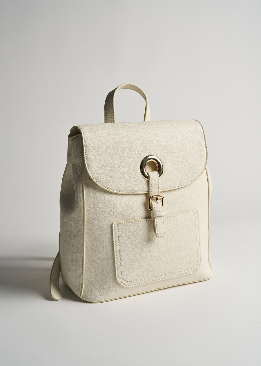 Zaino Balou in ecopelle stampa cervo BIANCO WHITEAZZURO AZZURROBLU Donna , immagine n. 2