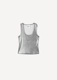 Top Tory Effetto Laminato GRIGIO GUN METAL Donna immagine n. 4
