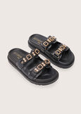 Somi sandal with stones NERO BLACK Woman image number 2