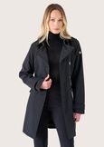 Taira double-breasted trench coat NERO BLACK Woman image number 1