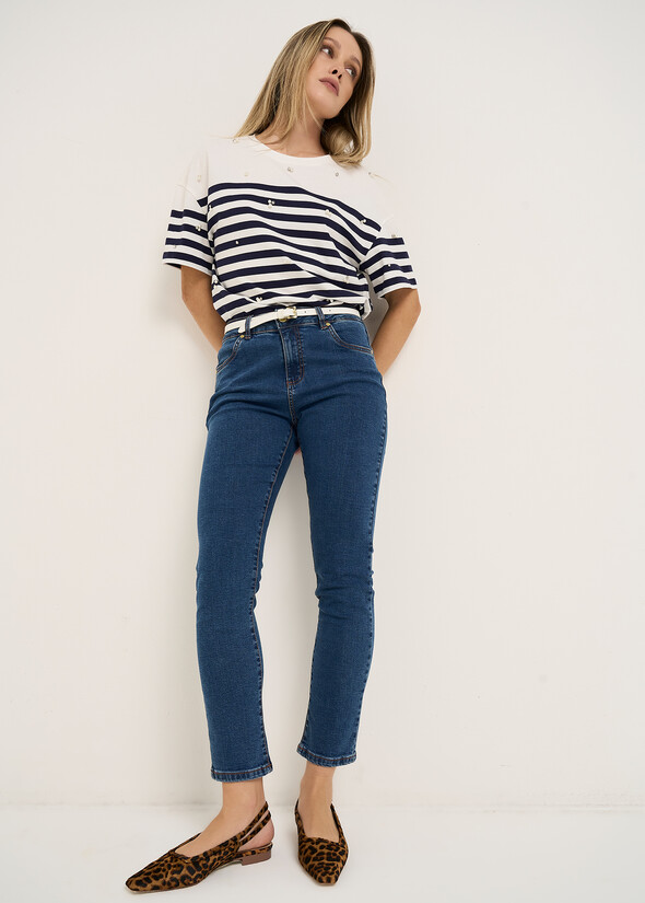 Denim Kate 5 tasche gamba slim DENIM MEDIUM DENIM Donna null