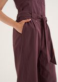 Penty linen-blend trousers
 VIOLA MELANZANABIANCO BURRO Woman image number 3