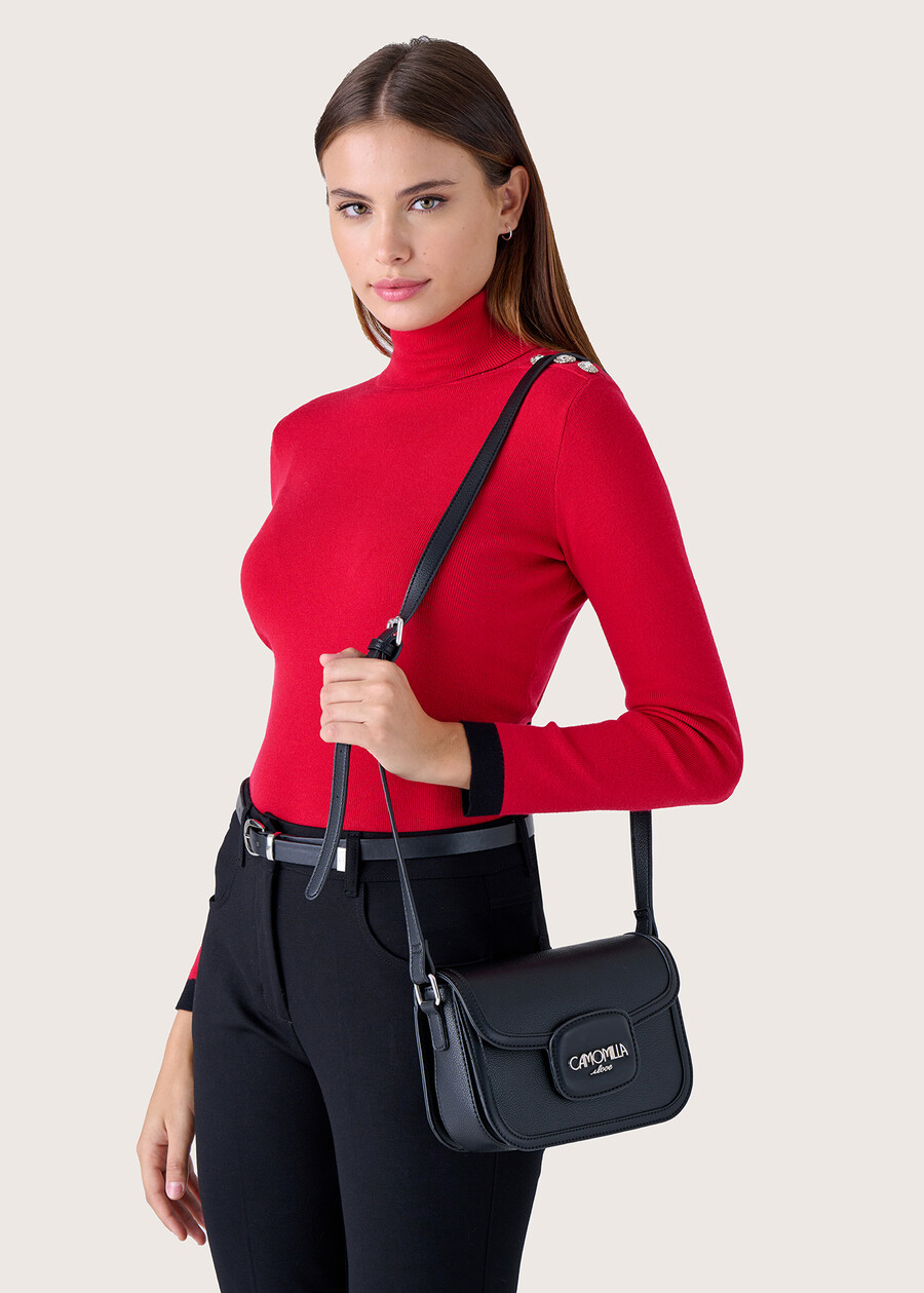 Tracolla Breona in ecopelle NERO BLACKBEIGE GESSO Donna , immagine n. 1