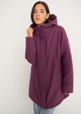 Piotr padded jacket with hood BLU MIDNIGHTVIOLA VINACCIA Woman image number 1