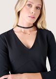 Abito Amir in tessuto screp NERO BLACK Donna immagine n. 3