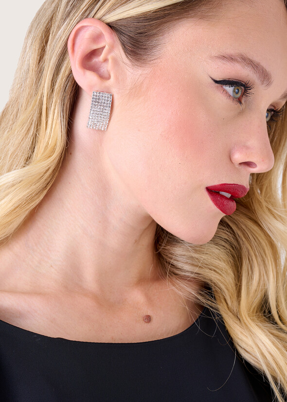 Orecchini Giulietta con cristalli SILVER Donna null