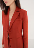 Giulia Linen And Viscose Blazer MARRONE JAVAARANCIO CAROTENE Woman image number 3