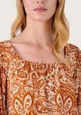 Sylvie square-neck jersey MARRONE AMBER Woman image number 2