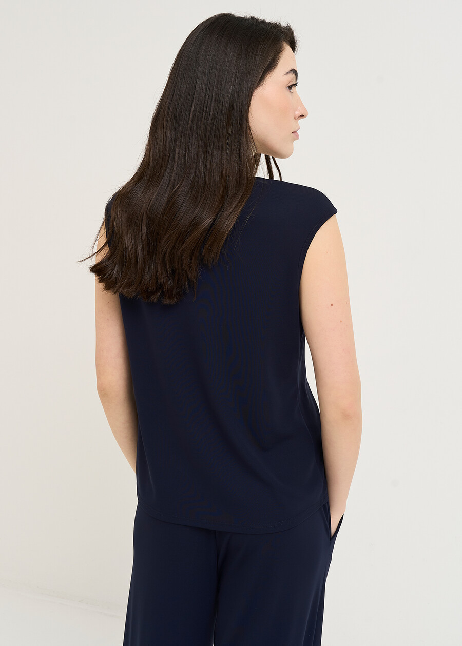 Top Tildy scollo a trapezio BLU Donna , immagine n. 3