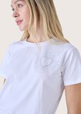 Starry 100% cotton t-shirt BIANCO WHITE Woman image number 2