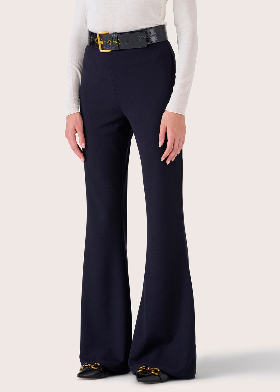 Pantalone Victoria a zampa ROSSO MARTENERO BLACKBLUE DARK BLUEMARRONE Donna , immagine n. 3