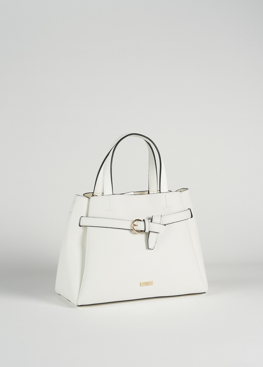 Borsa shopping Bossa in ecopelle BIANCO WHITEBLUE OLTREMARE  Donna , immagine n. 2