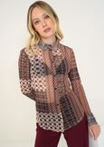 Camicia Calyd in mesh stampata GRIGIO TORTORA Donna immagine n. 1