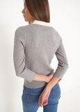 Maglia Crema in misto viscosa GRIGIO GREY Donna immagine n. 2