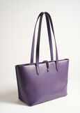 Betty faux leather and suede shopping bag NERO BLACKVIOLA PRUGNA Woman image number 5