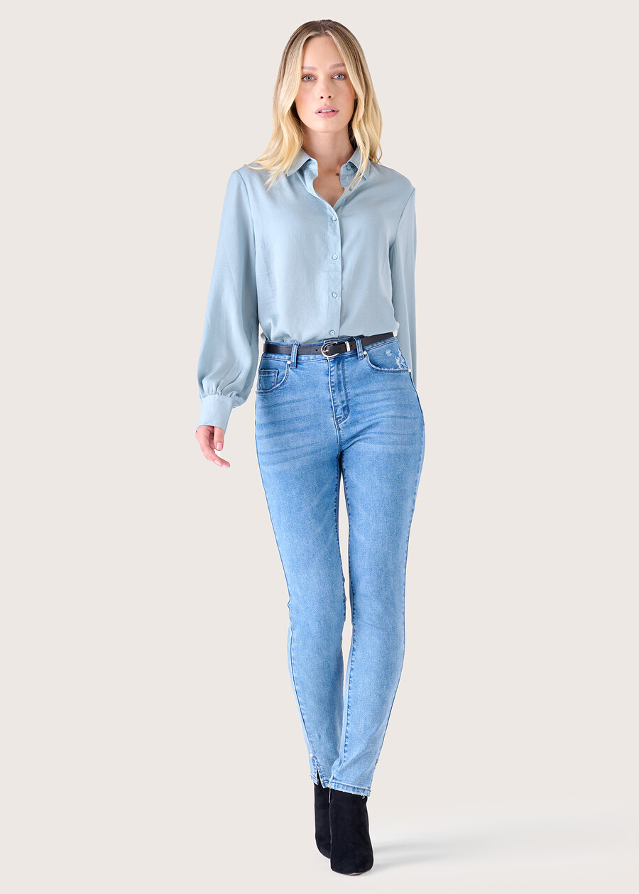 Pantalone Denny in denim di cotone DENIM Donna , immagine n. 2