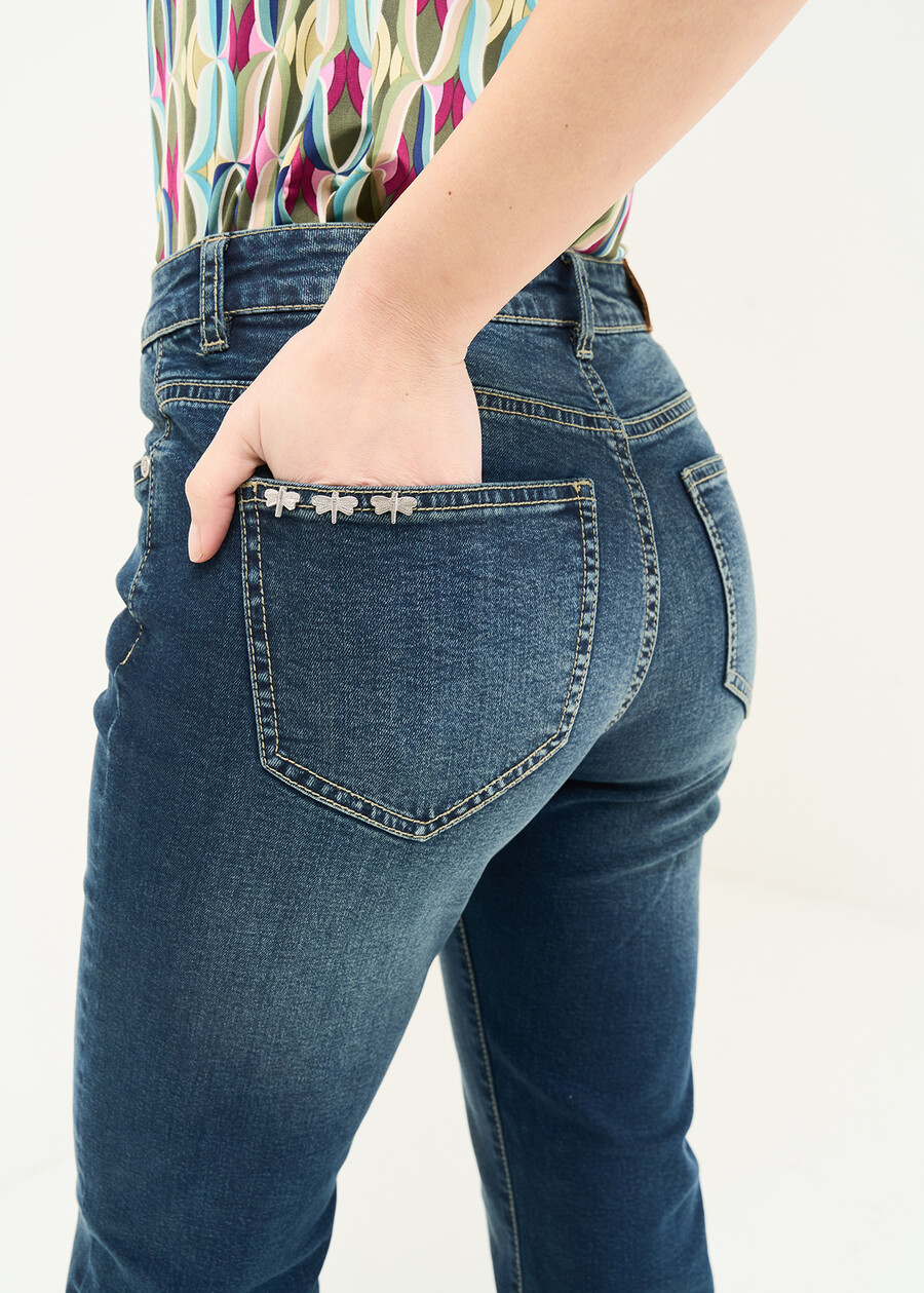 Jeans Cindy flare con spacco DENIM DARK DENIMDENIM MEDIUM DENIM Donna , immagine n. 5