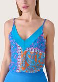 Top Tindy in crepe BLUE PACIFIC Donna immagine n. 2