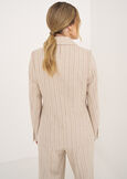 Giacca Gloria gessata da tailleur BEIGE ECRU Donna immagine n. 4