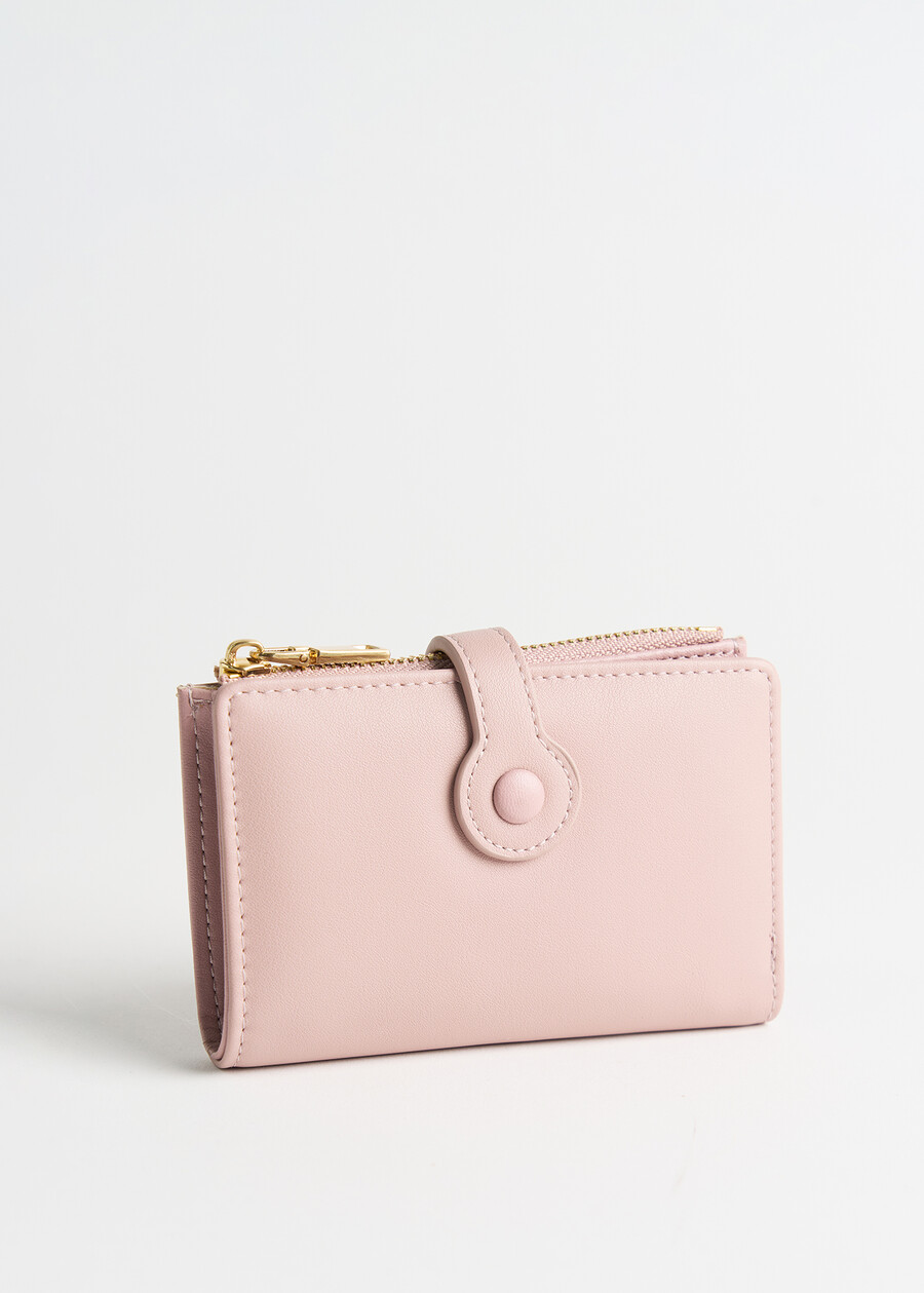 Portos smooth faux leather wallet ROSA Woman , image number 1